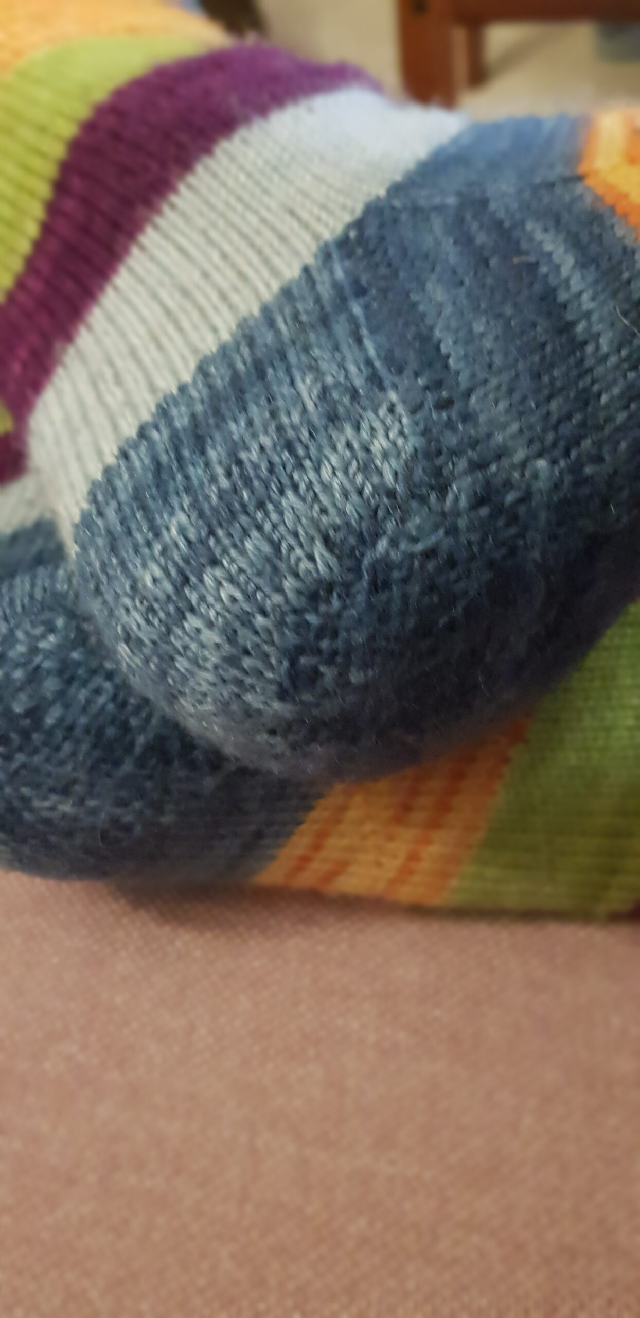 Socken flicken – #visiblemending